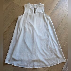 She + Sky White Sleeveless Swing Dress
